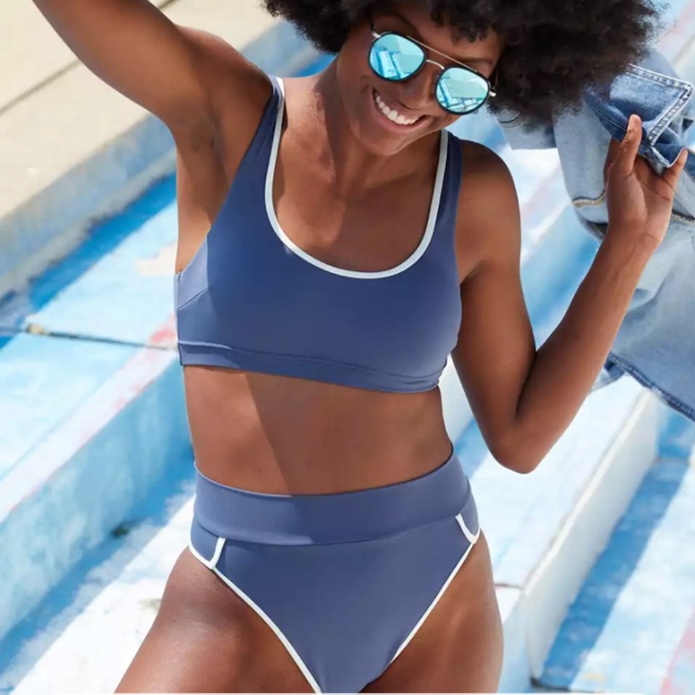 Aerie Offline Widestrap Scoop Bikini Top
